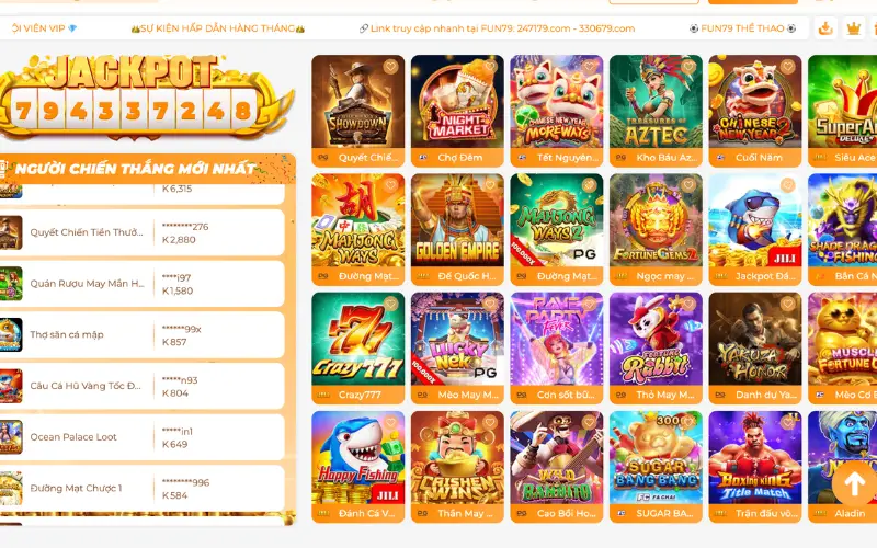 sảnh cá cược fun79